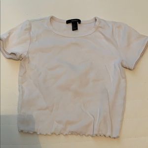 Forever 21 White Crop Top